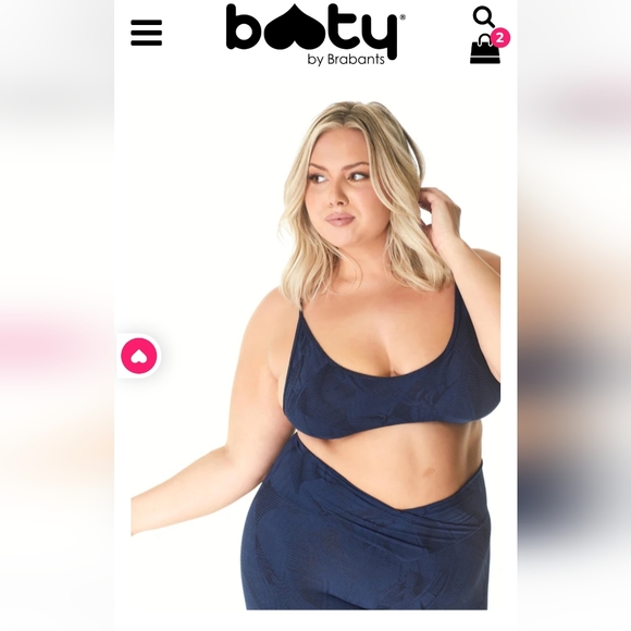 Booty by brabants BLACK CURVY everywhere Bralette - Picture 2 of 7